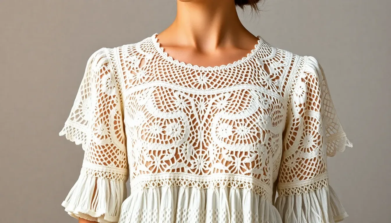 30 blusas románticas a crochet para lucir femenina y sofisticada 🌸