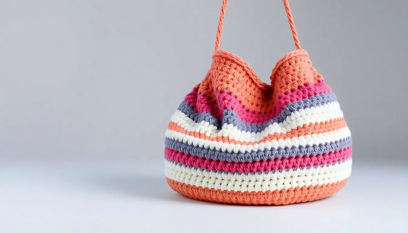 Bolsa de Trapillo a Crochet con Acabado Profesional