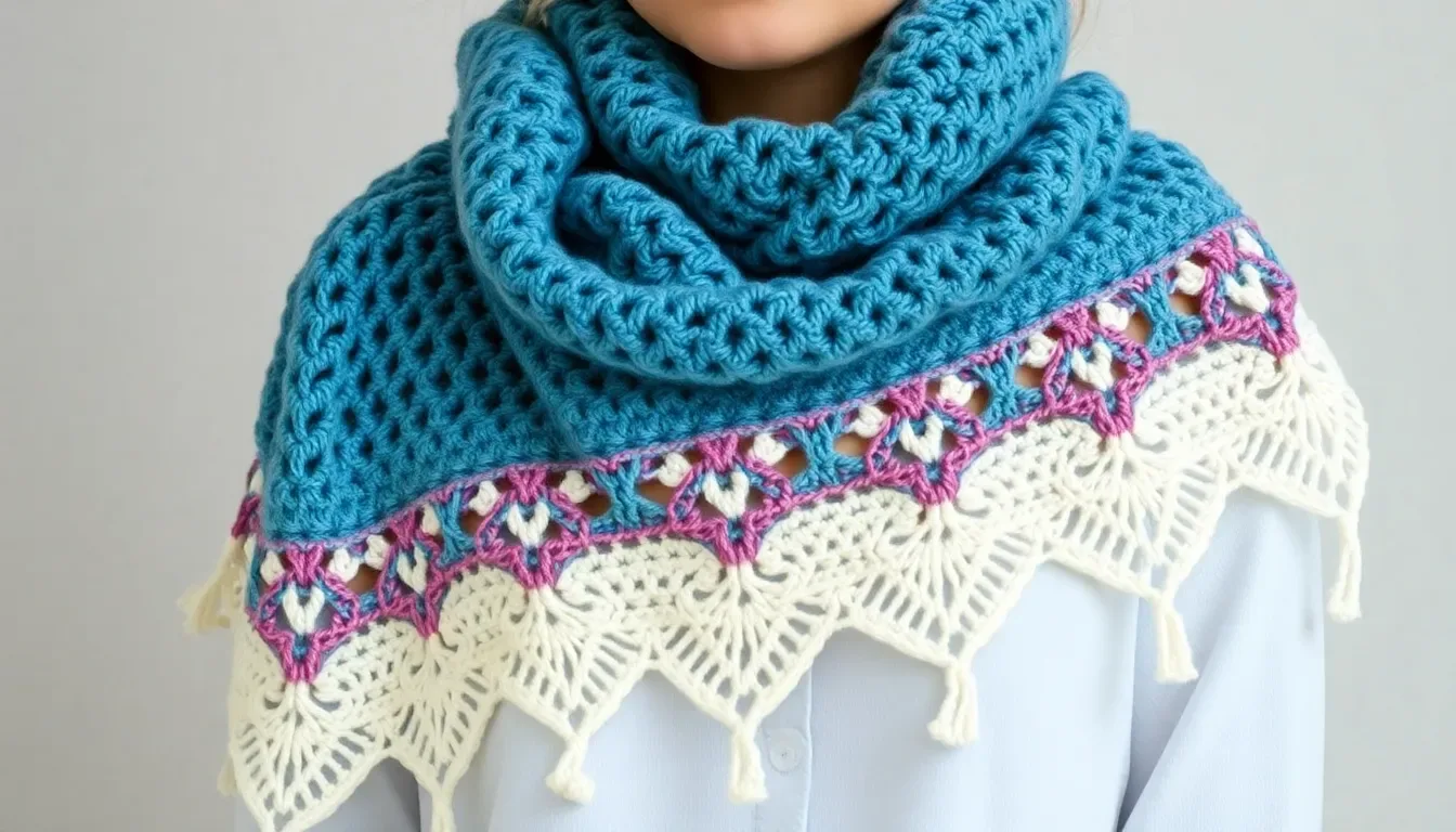 Bufanda Moderna a Crochet: Elegante, Fácil y Súper Abrigada