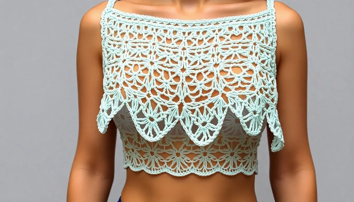 Crop Top Playero a Crochet Fácil: Ideal para Playa, Piscina y Vacaciones