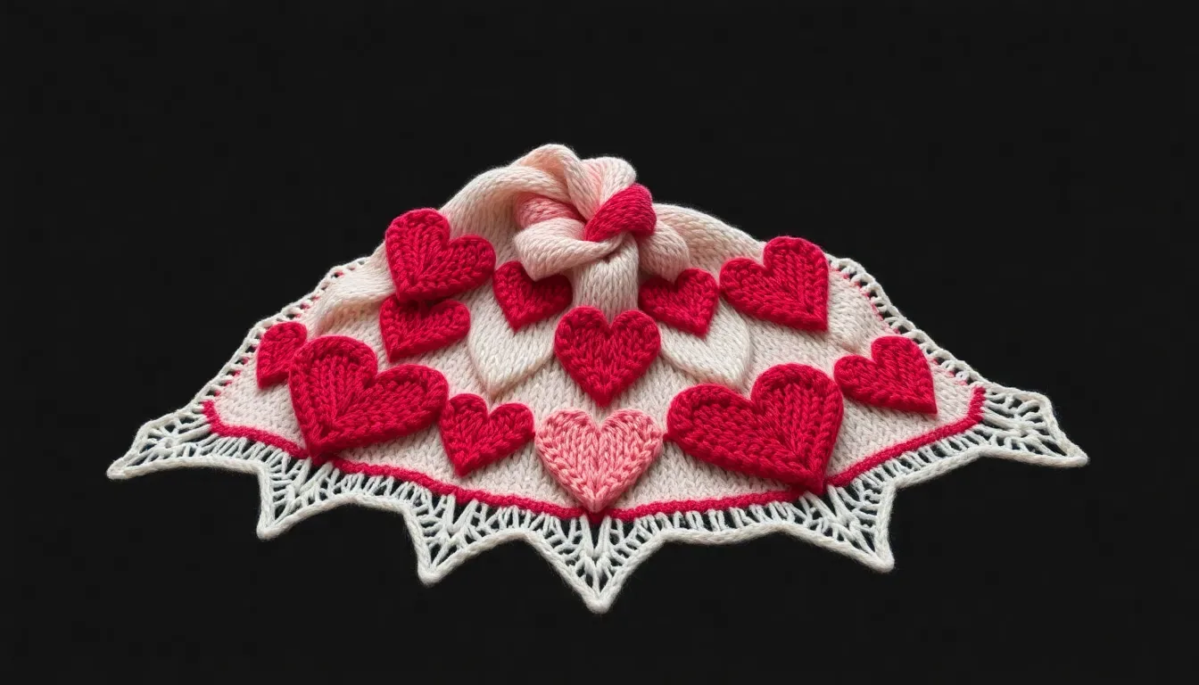 💖¡Hecho con amor! Tutorial para tejer una manta de corazones sin agujas (Hand Knitting)