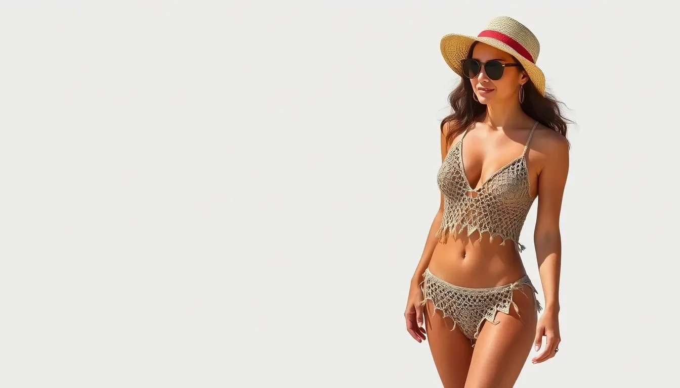 ¡Look de playa irresistible! Teje el Traje de Baño Moka a crochet: elegancia y ajuste perfecto ☕