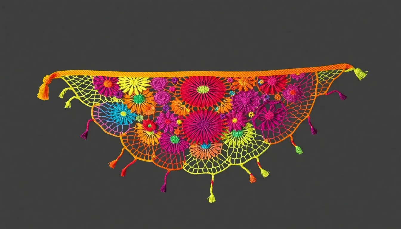 Manta Abstracta Explosión de Colores a Crochet: ¡Pura Creatividad en Cada Punto! 🌈