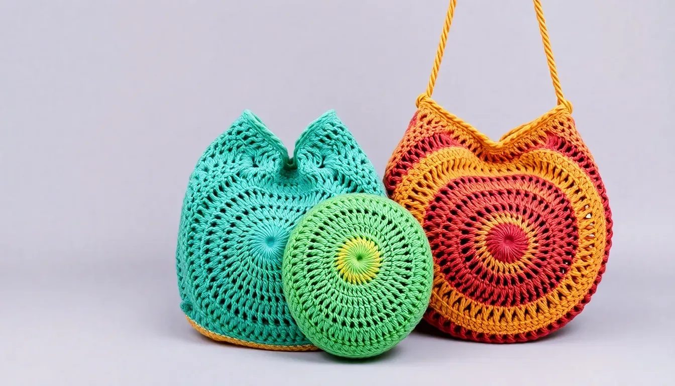Patrones de bolsos circulares, mochilas y más a crochet | Ebook No. 308