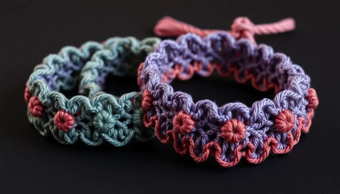 Pulseras a Crochet: Accesorios Fáciles y Hermosos