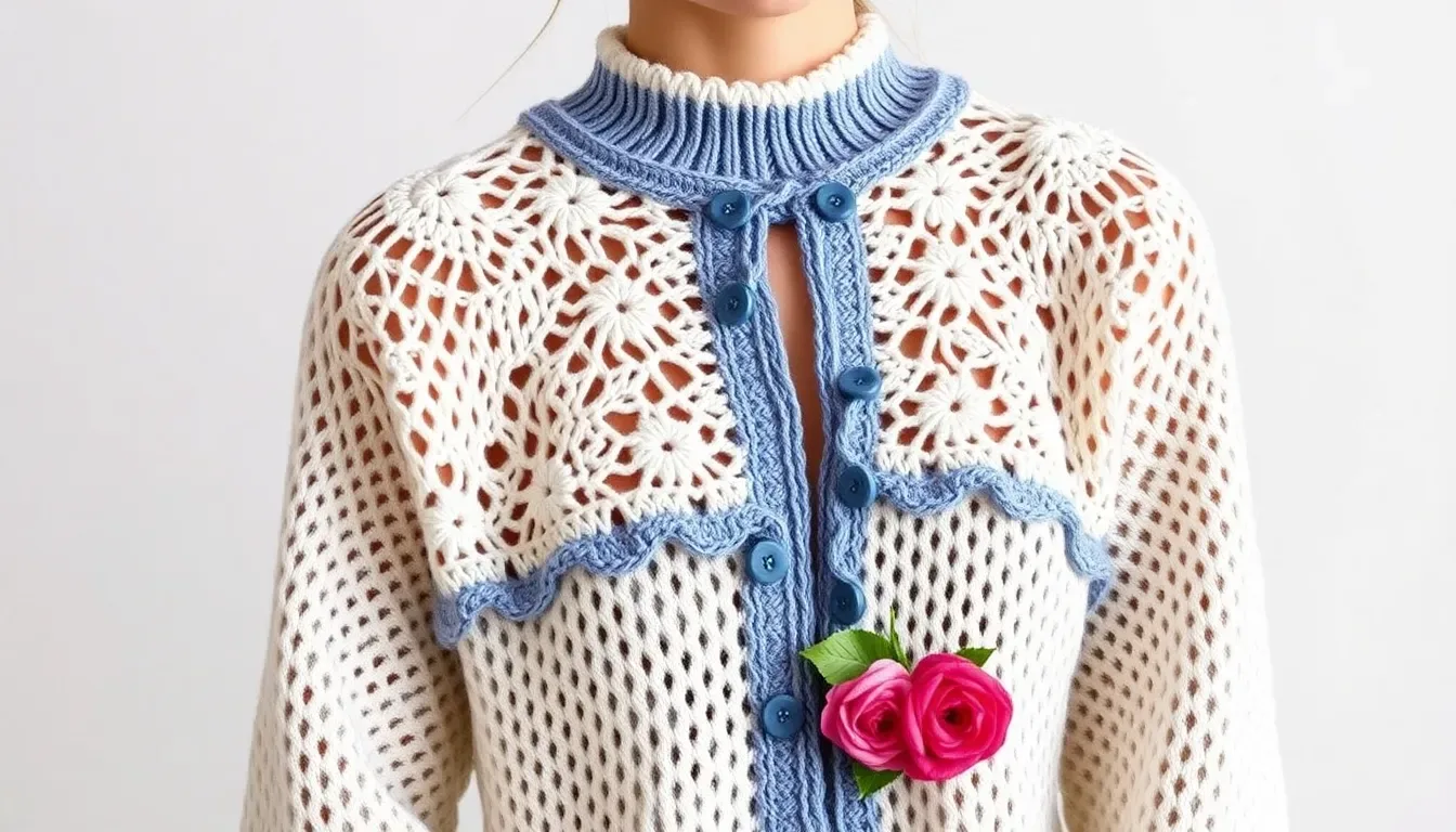¡Tan romántica! 🎀 La puntada más fácil para tejer tu chaqueta 'Coquette' a crochet paso a paso