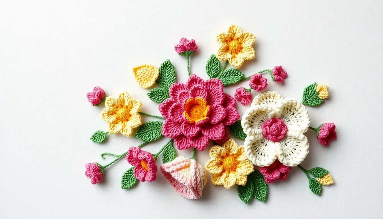 Tapete Floral a Crochet para Decorar con Encanto
