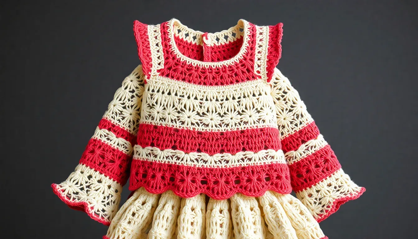 Vestido Braga a Crochet: El Outfit Tejido más Tierno para Niñas