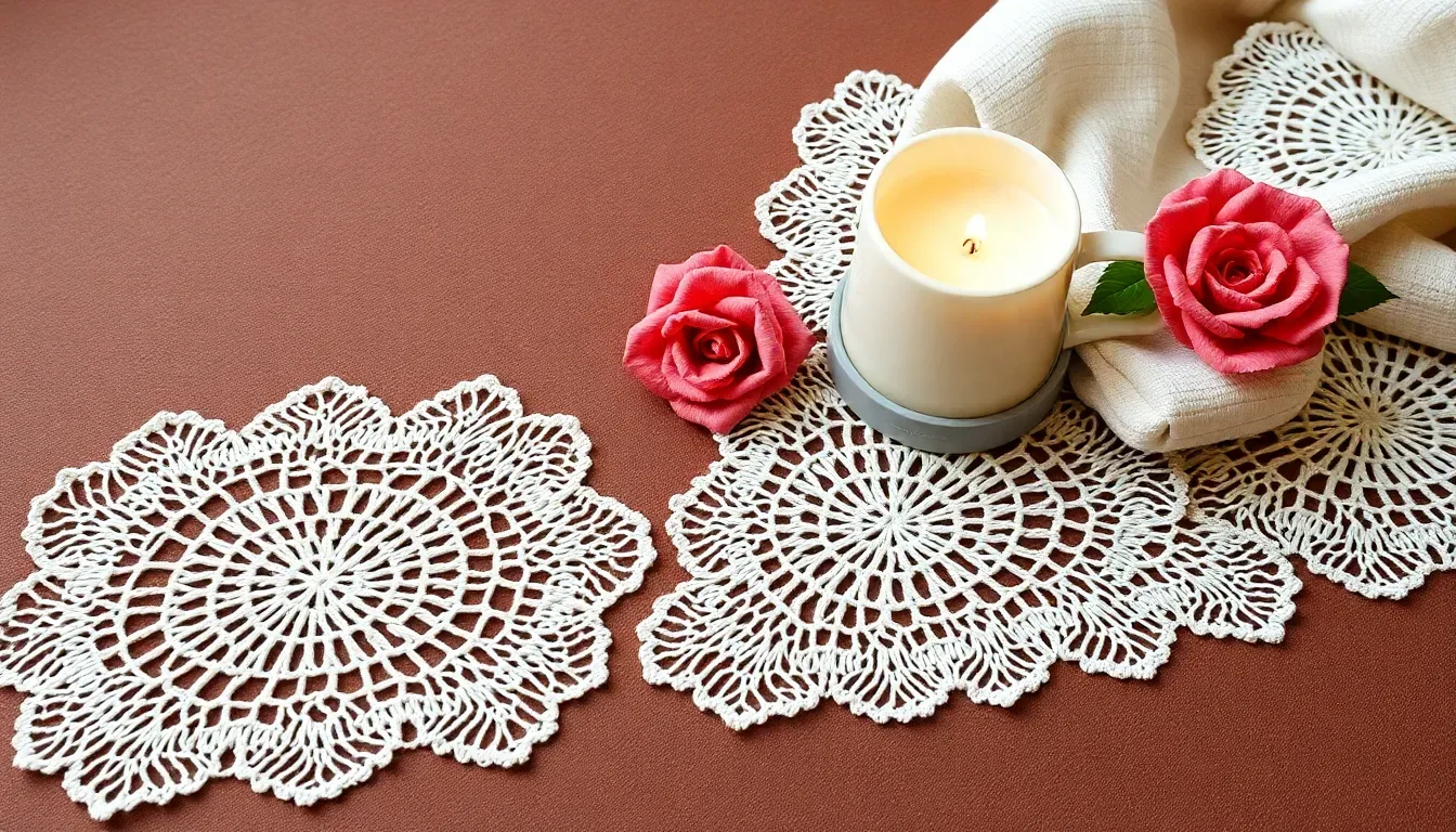 Blondas, doilies y tapetes a crochet que no pasan de moda para decorar tu hogar 🧶