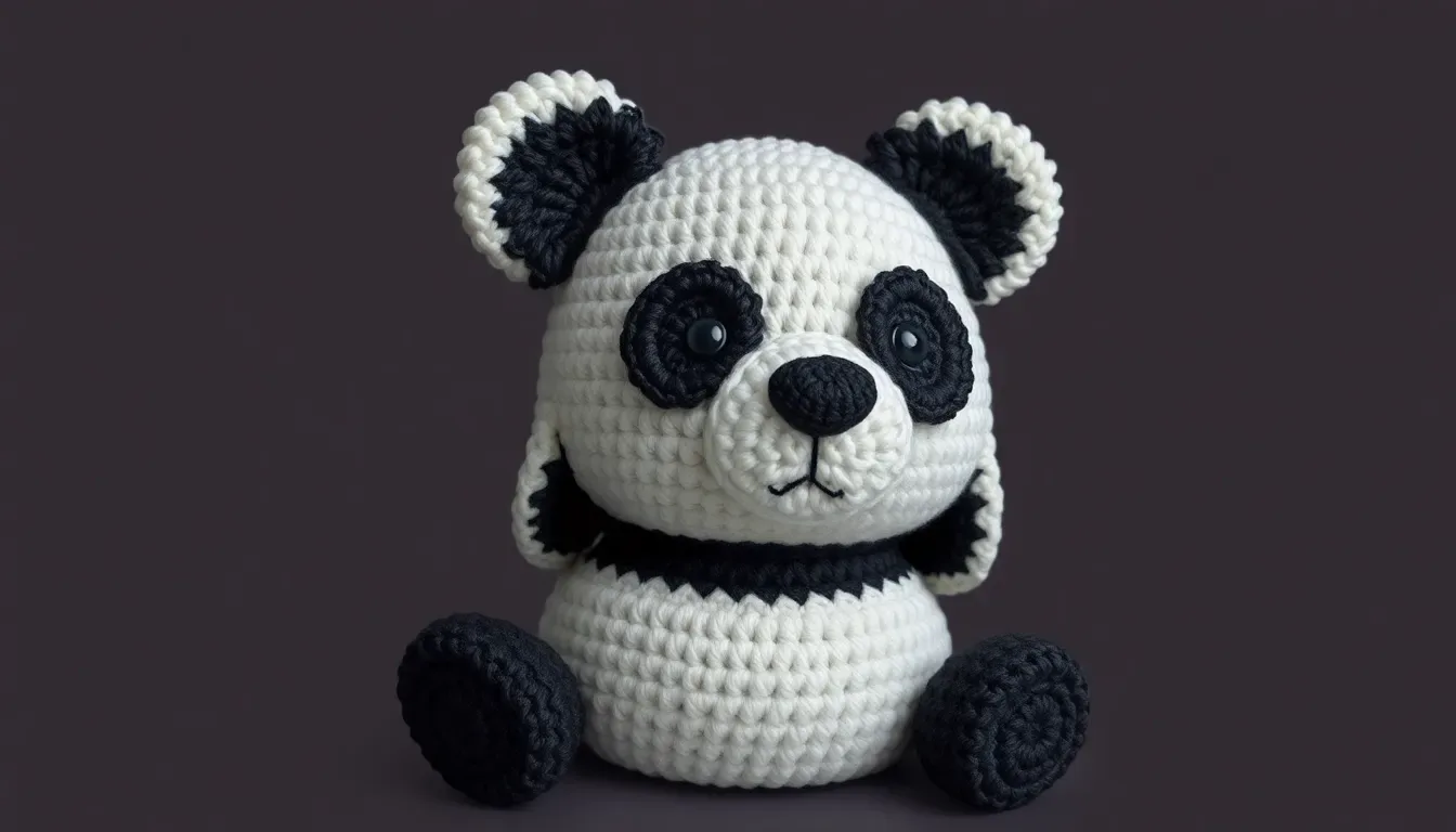 Capucha de Oso Panda a crochet: un proyecto tierno, cálido y precioso