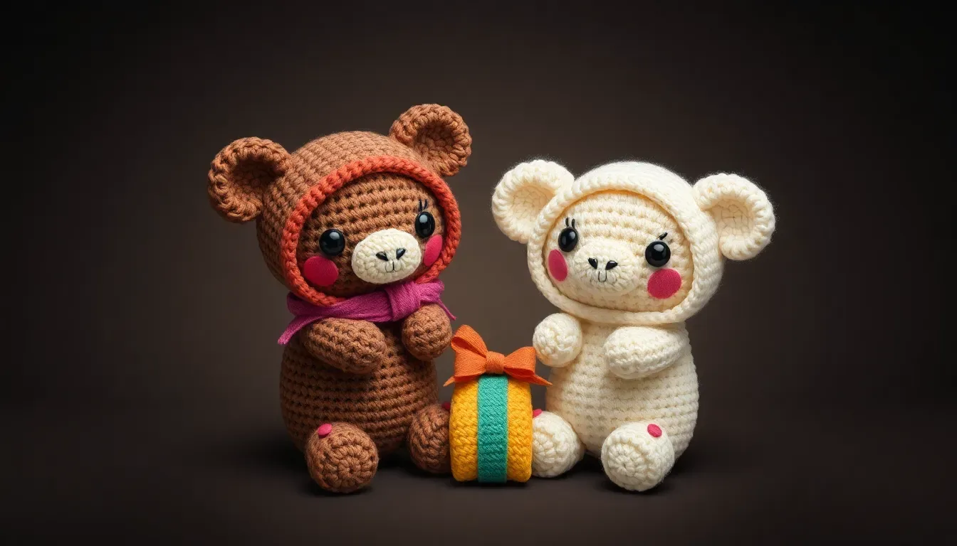 ¡El regalo ideal! Teje a Dudu y Bubu a crochet: Llaveros de ositos tiernos, fáciles y perfectos para regalar 🐼