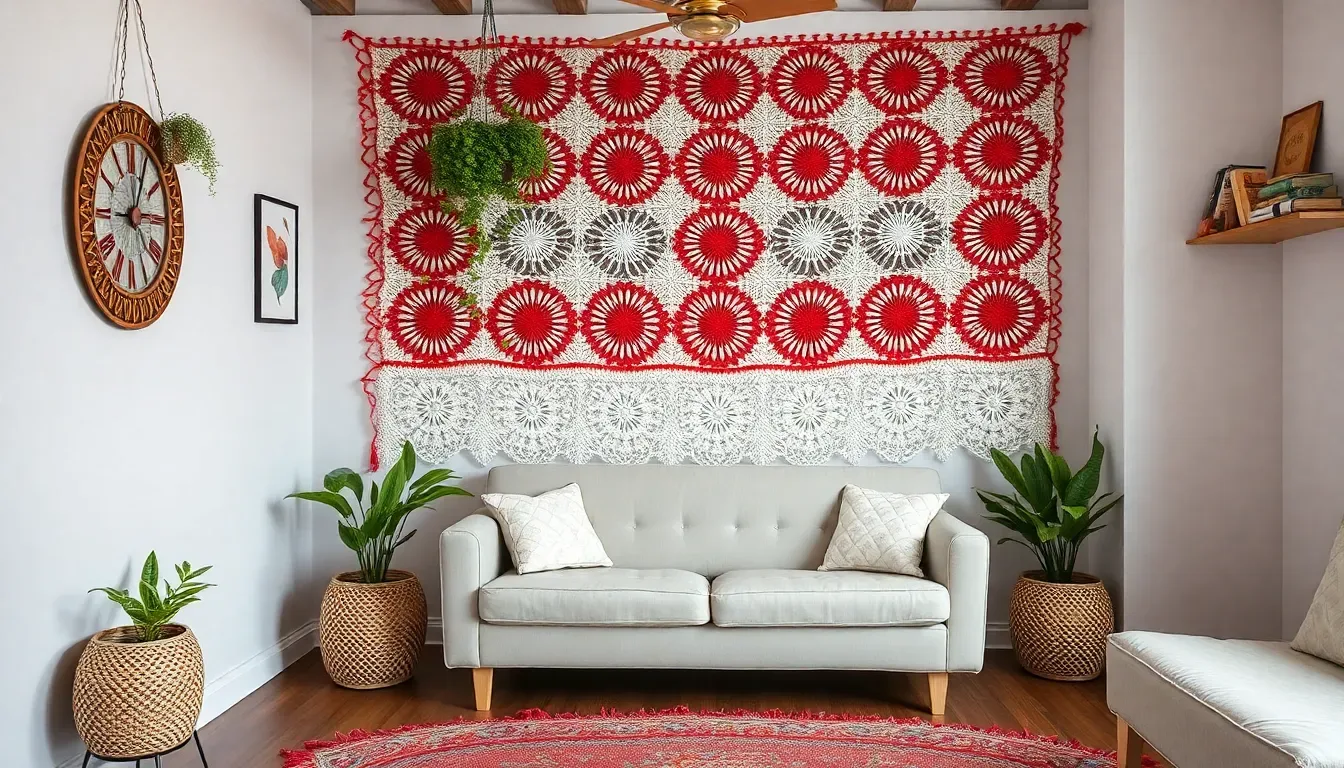 Este tapete redondo a crochet puede transformar cualquier rincón de tu casa