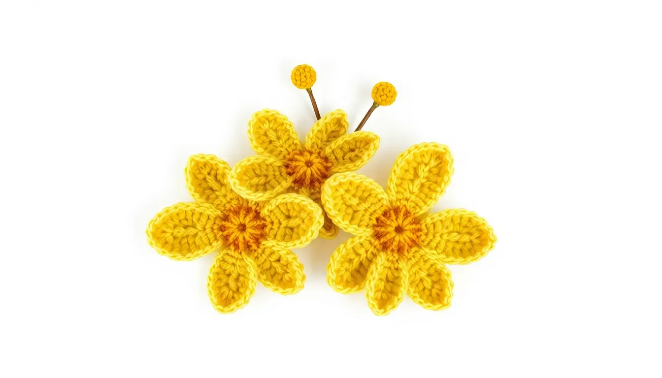 Flores Amarillas a crochet: la puntilla perfecta para embellecer tus labores