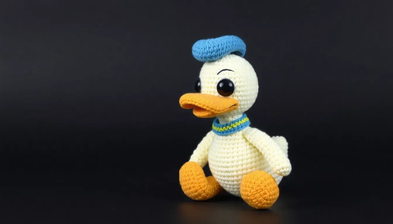 ¡Irresistiblemente tierno! Teje este Amigurumi tipo 'Ufufy' del Pato Donald: ¡Paso a paso fácil! 🦆