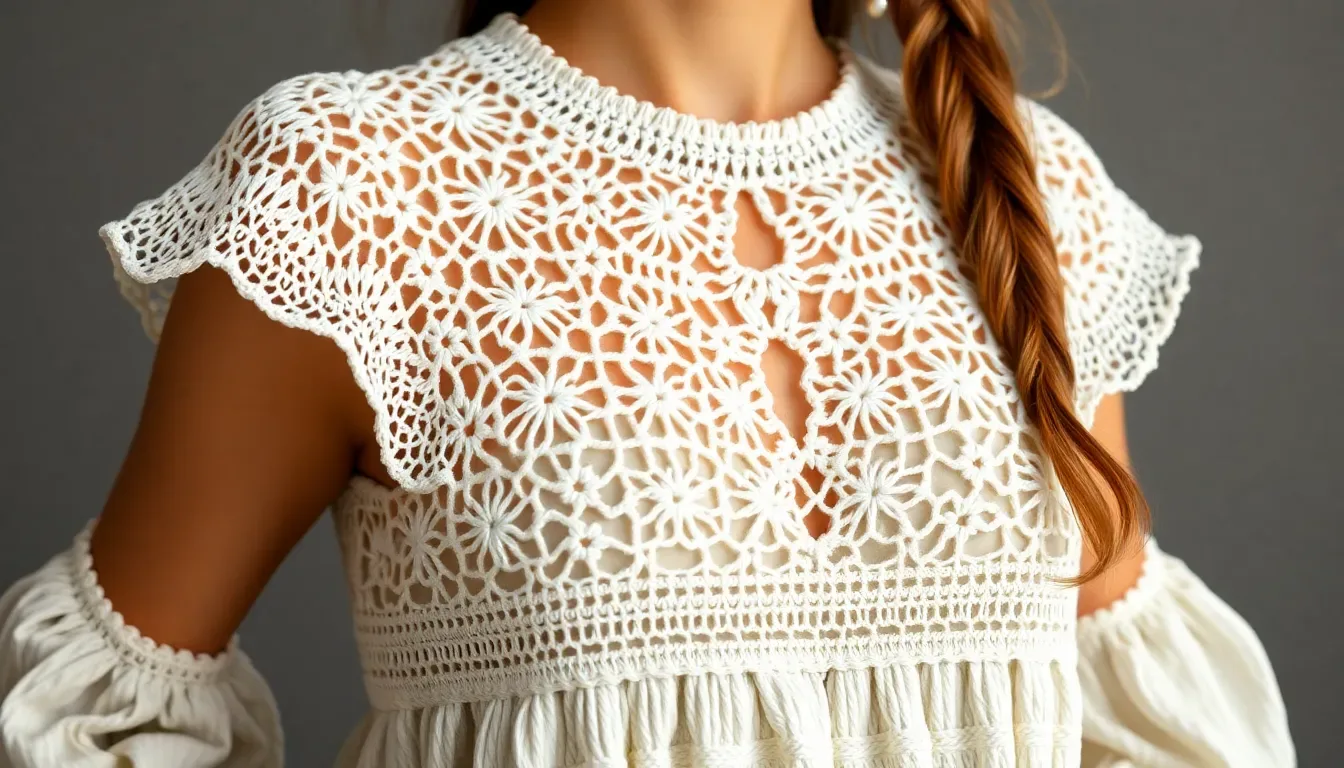 La puntada a crochet perfecta para tejer blusas frescas, delicadas y elegantes
