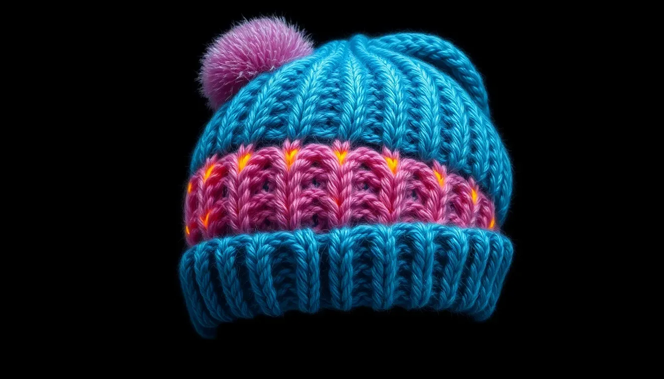 Teje un gorro con pompón a mano: rápido, fácil y súper abrigador