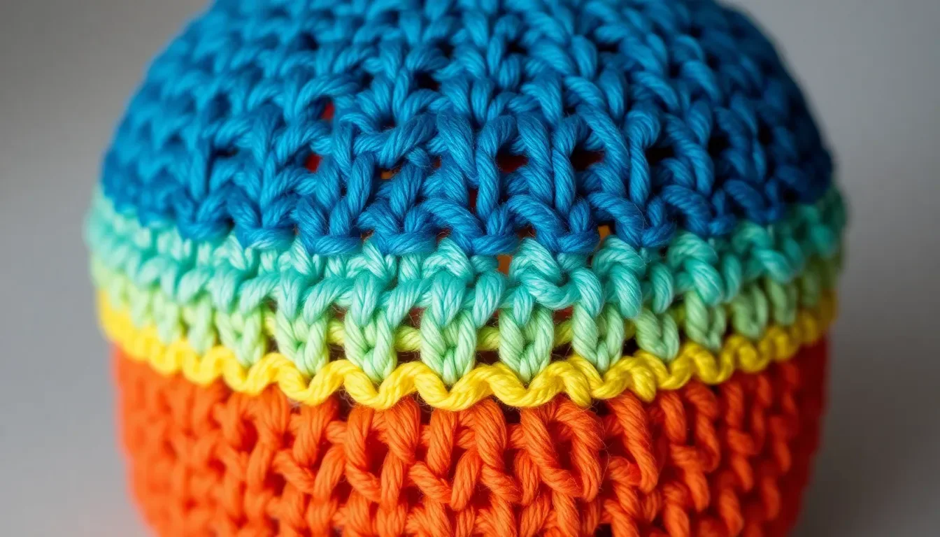 Teje un gorro en Punto V a crochet y enamórate de su textura