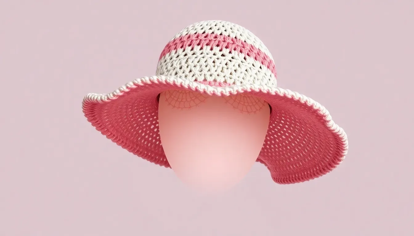 Teje un Sombrero de Ala a Crochet para Lucir Bonita en Días Soleados