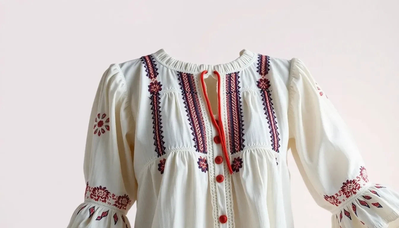 Una blusa a dos agujas delicada, femenina y tejida con amor