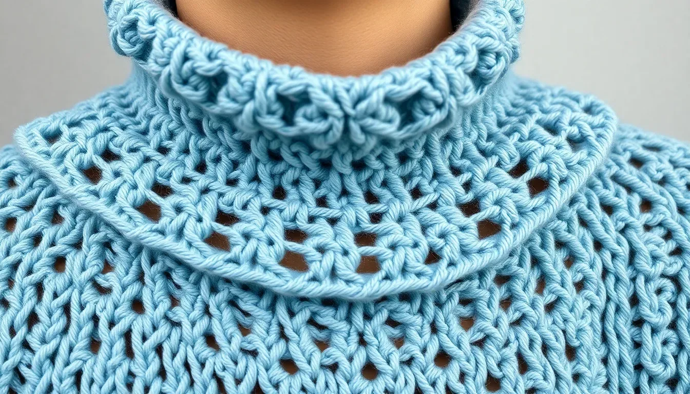 ¡Abrígate con estilo! Paso a paso para tejer el cuello Liv a crochet con textura de punto 🧣
