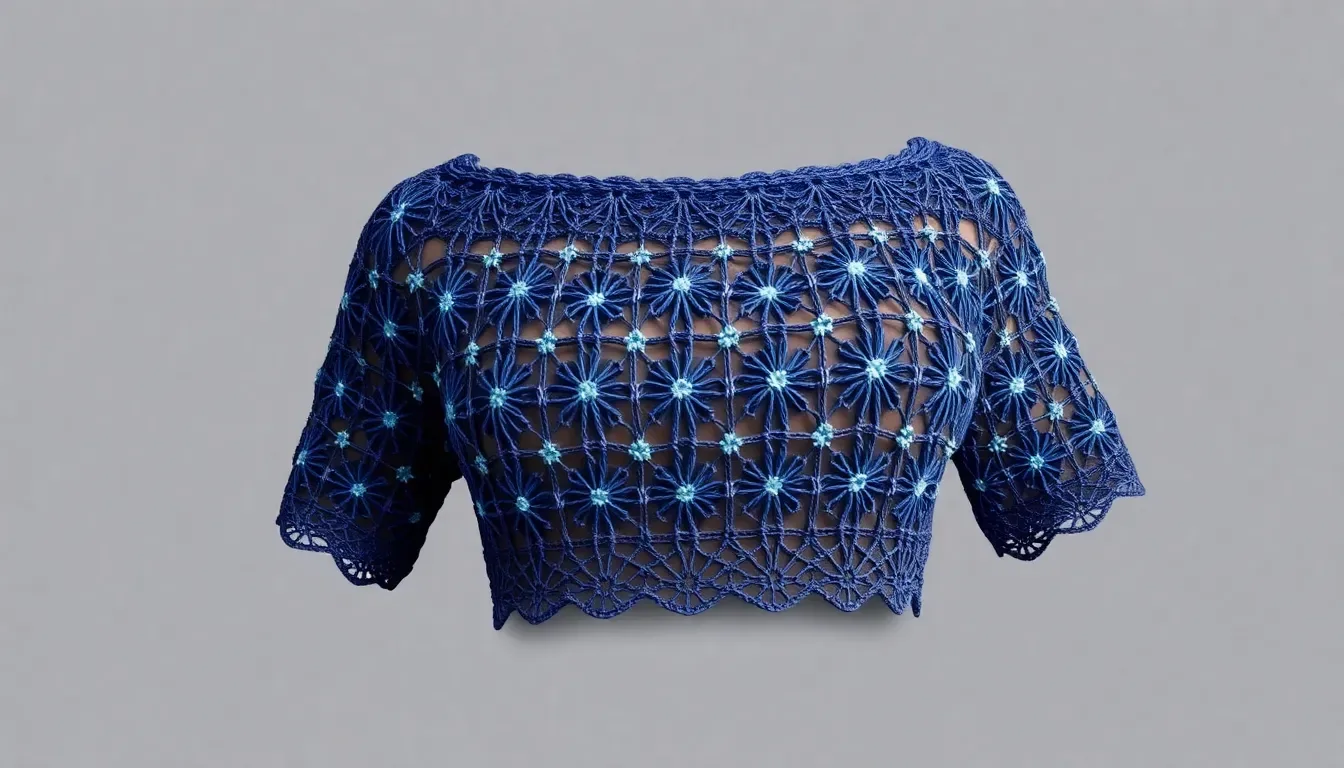 Brilla como un diamante: El paso a paso de este crop top a crochet que todas quieren 💎