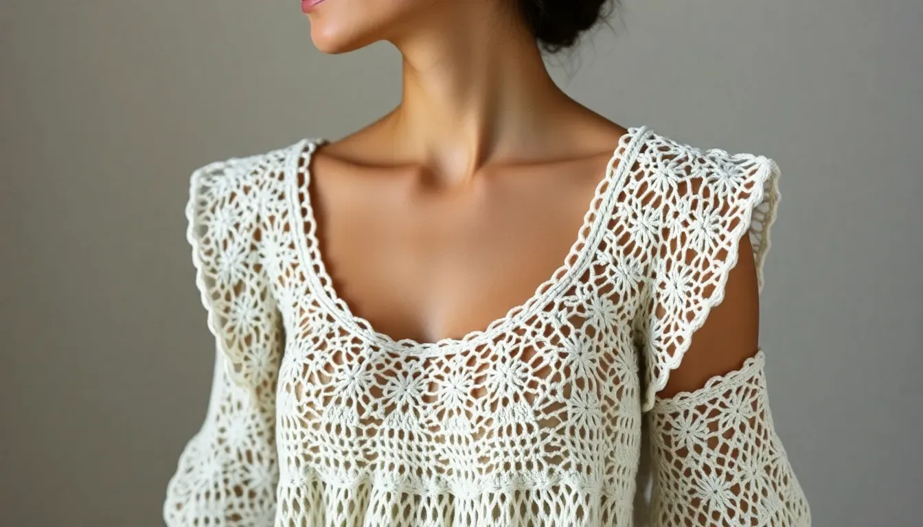 Delicada y encantadora: así es la Blusa Stella a crochet que amarás tejer