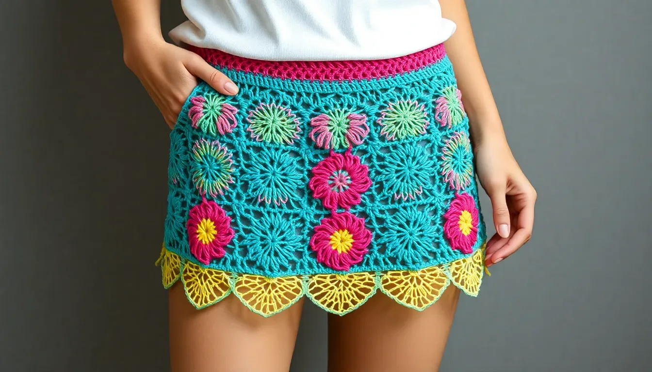 Este short colorido a crochet te va a enamorar por su estilo y frescura