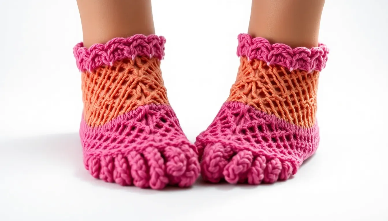 Estos calcetines fáciles a crochet tienen justo eso que hace falta para que te encanten