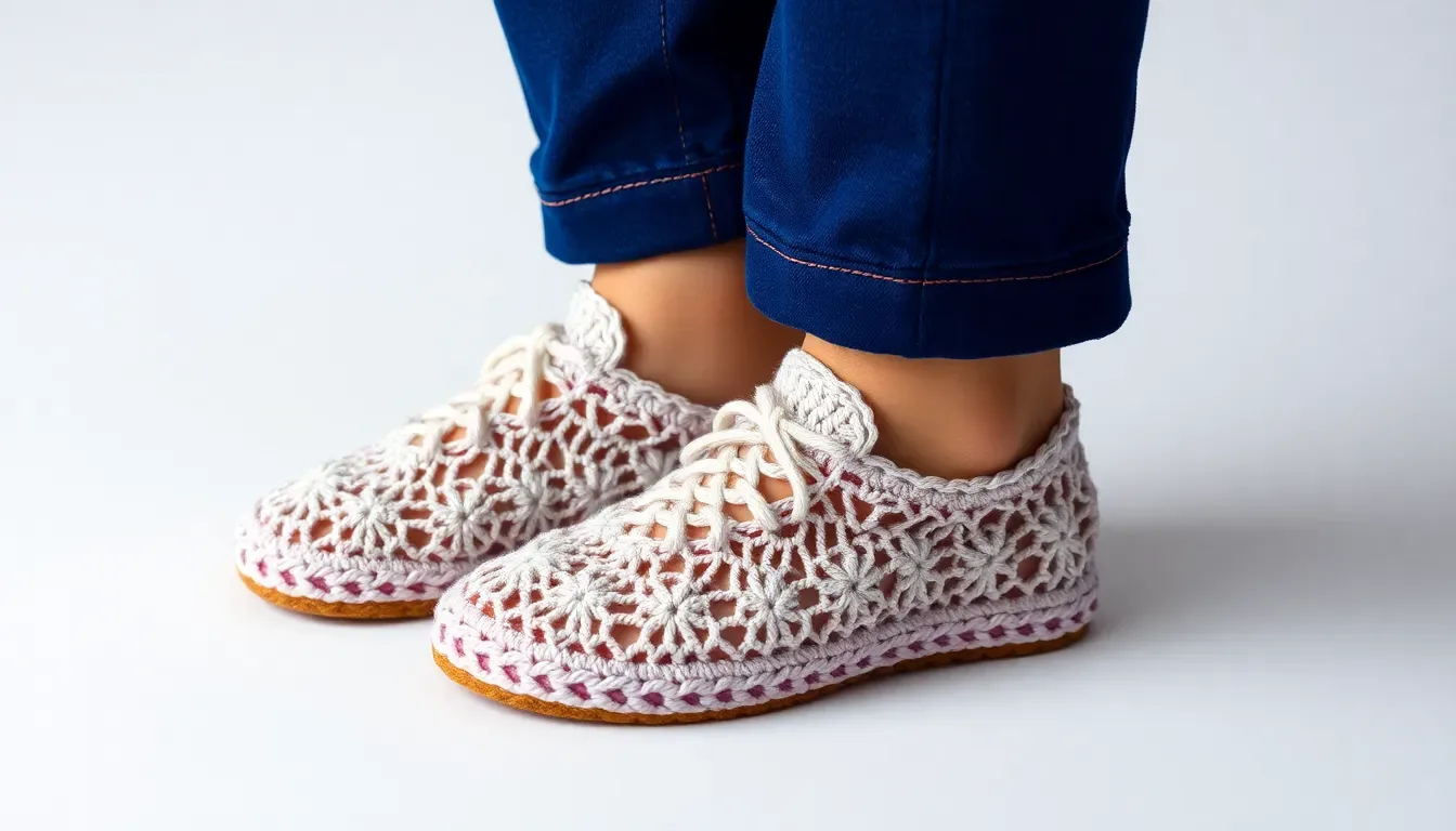 Patrones de zapatos a crochet para estar cómoda y lucir hermosa | Ebook No. 39