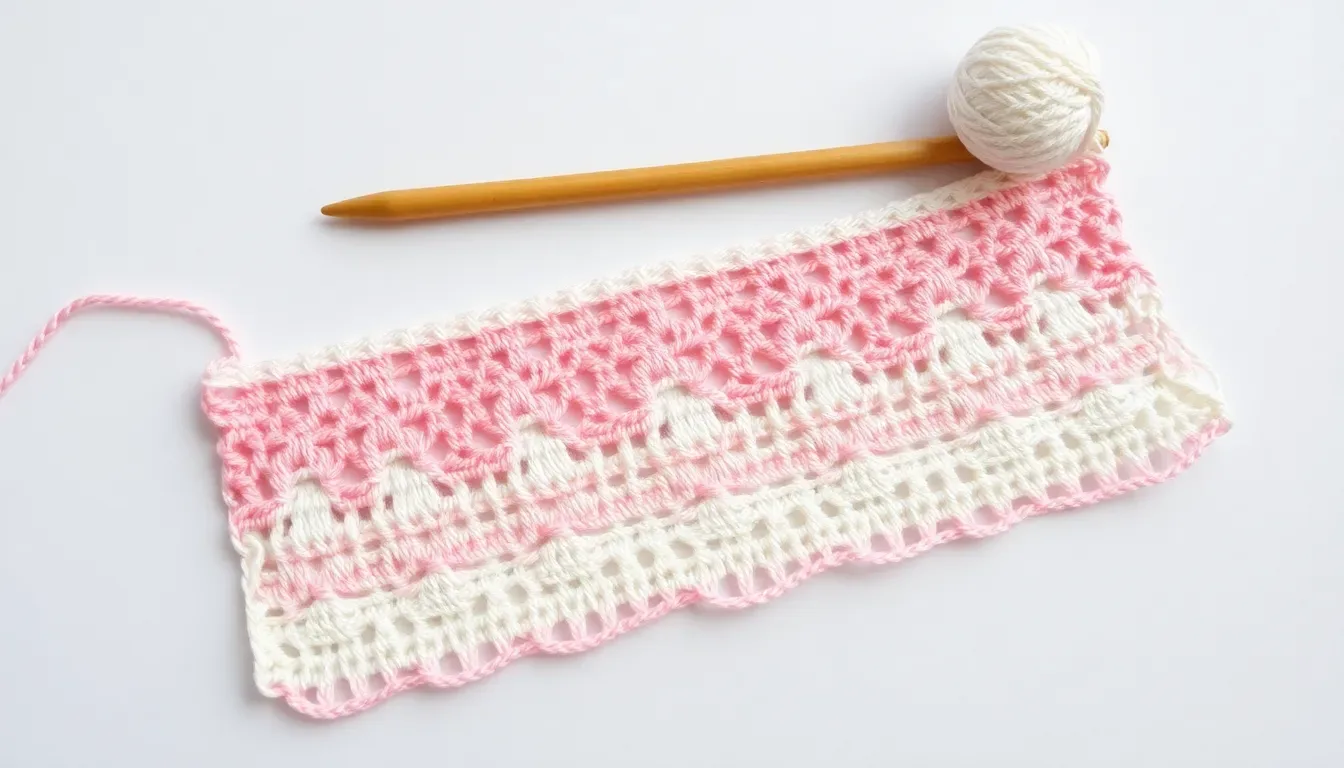 Puntilla de 3 vueltas a crochet: El borde más tierno y rápido para mantitas de bebé 🧸💖