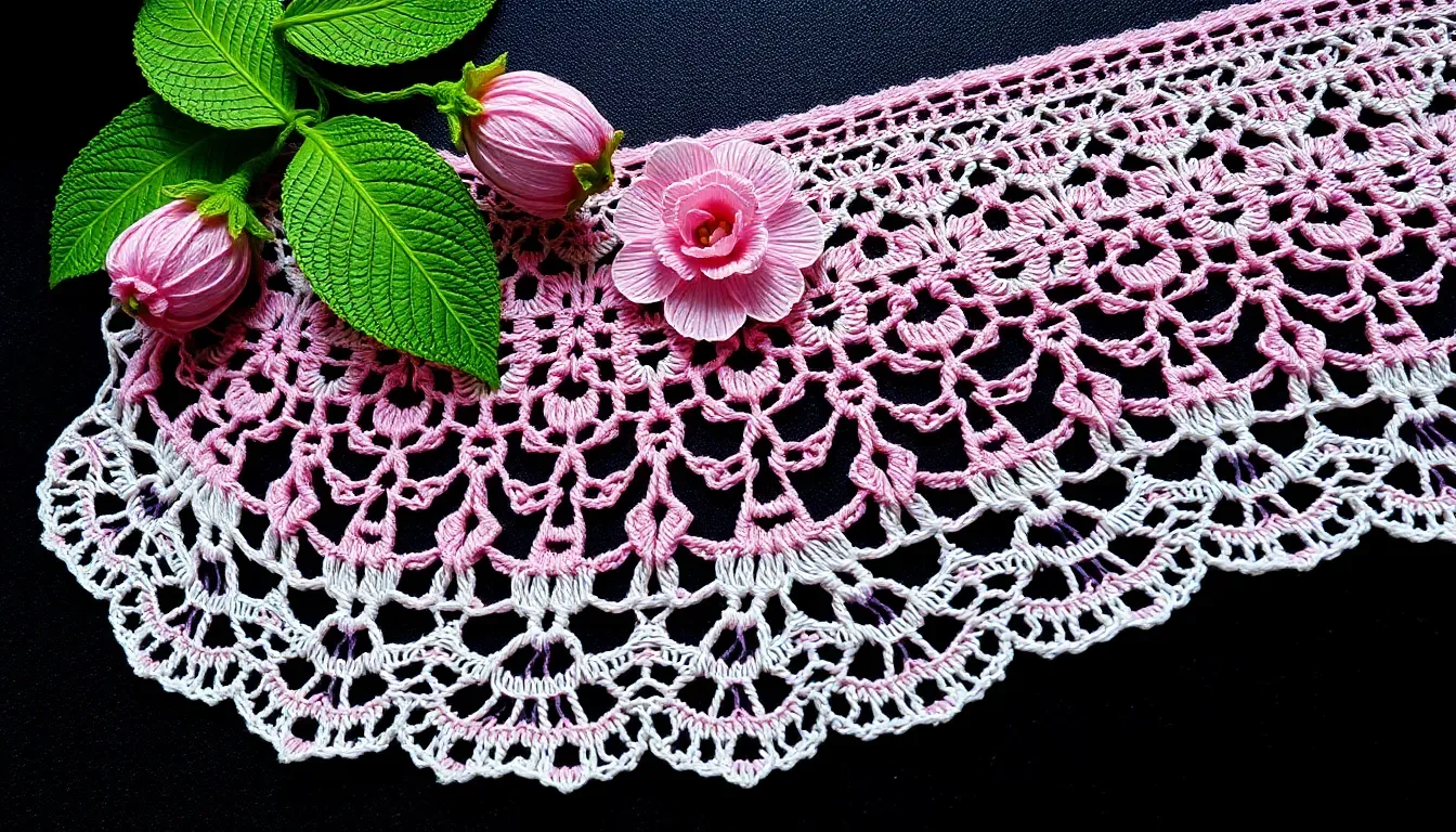 Punto hojas calado a crochet: El encaje más extraordinario para tejer vestidos de ensueño ✨🍃