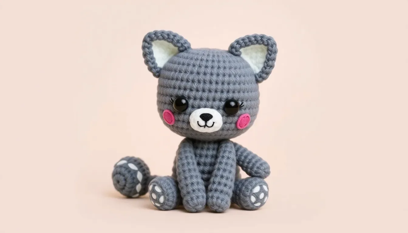 ¡Pura dulzura! Teje esta Tierna Gatica Amigurumi 'Milumi' a crochet: Un diseño suave, fácil y perfecto para un regalo inolvidable 🐱