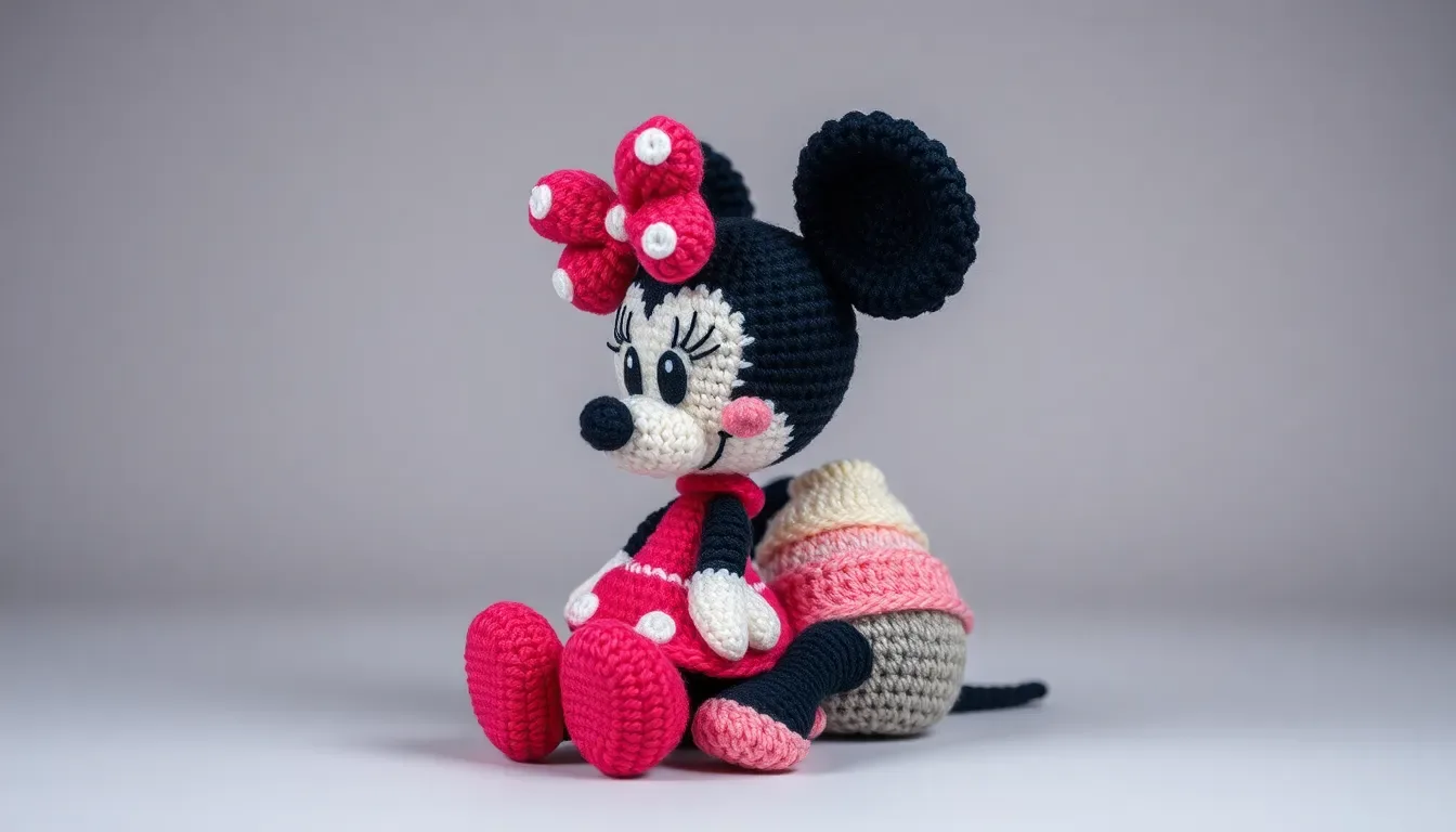 Ratoncita Minnie amigurumi: El paso a paso para tejer a la reina de los dibujos animados 🎀