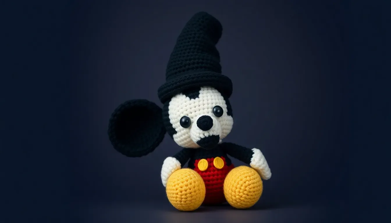 ¡Teje la magia! Amigurumi de Mickey Mouse a crochet: Un diseño tierno, suave y perfecto para regalar a pequeños y grandes fans 🐭💖