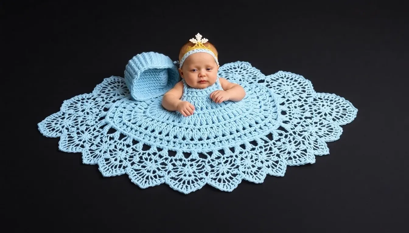 Teje un hermoso Body Princesa de Bebé a Crochet fácil y encantador