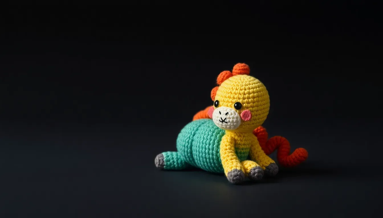 Un Camaleón Pascal amigurumi lleno de encanto y dulzura
