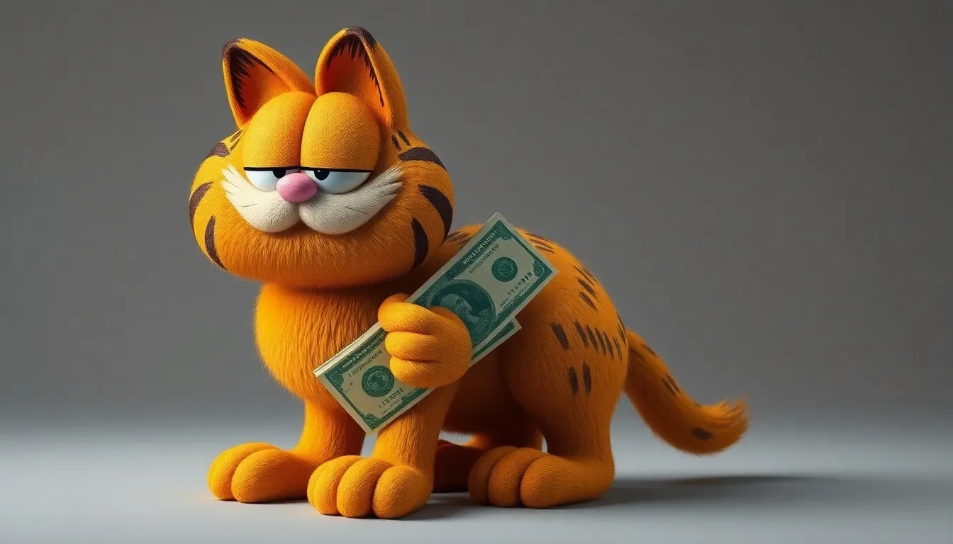 Un monedero tejido inspirado en Garfield para llevar mucho más que monedas