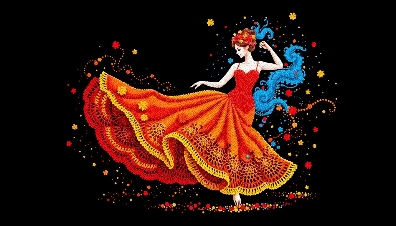 ¡Una explosión de color! Teje este Suéter 'Danza Carmesí' a crochet: Diseño gráfico de cuadros, moderno y con técnica de intarsia magistral 🎨