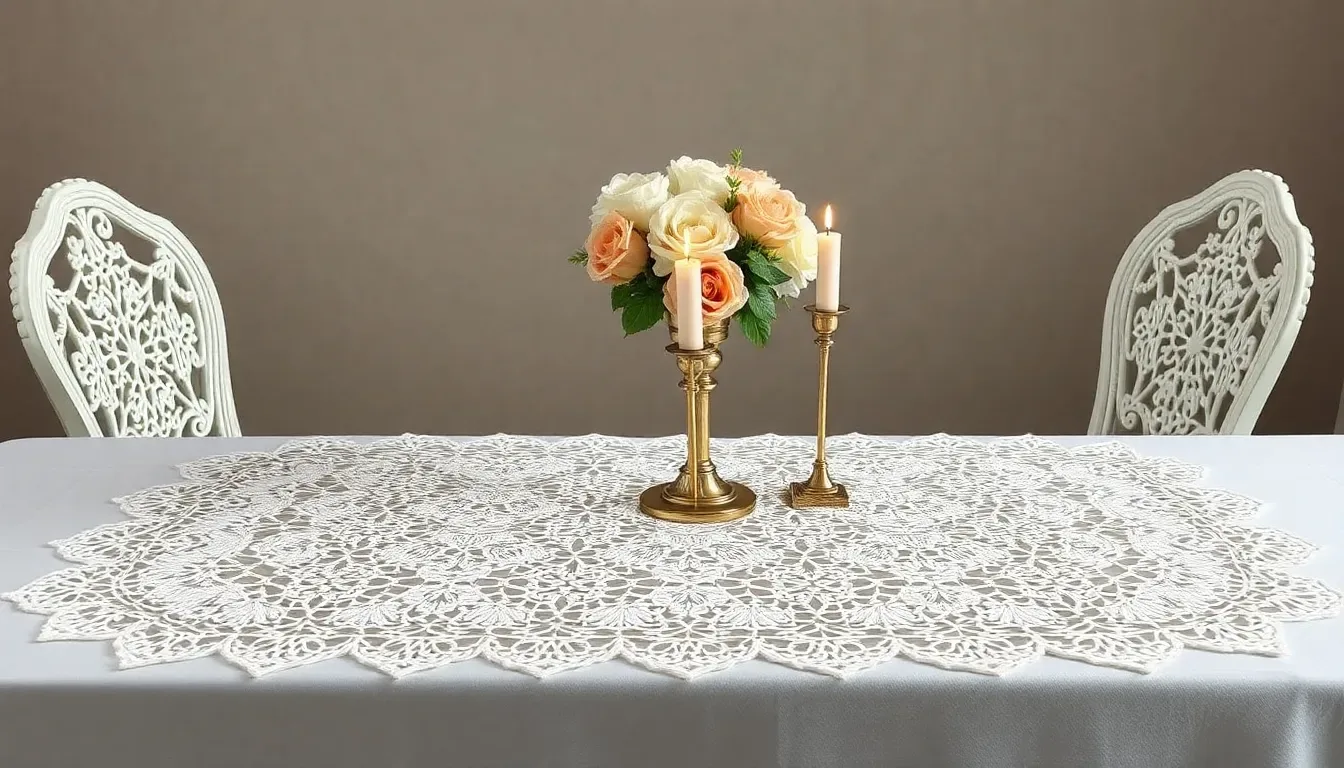¡Viste tu mesa de gala! Teje este Motivo de Encaje Encantador a crochet: El granny perfecto para manteles elegantes y caminos de mesa únicos 🍽️