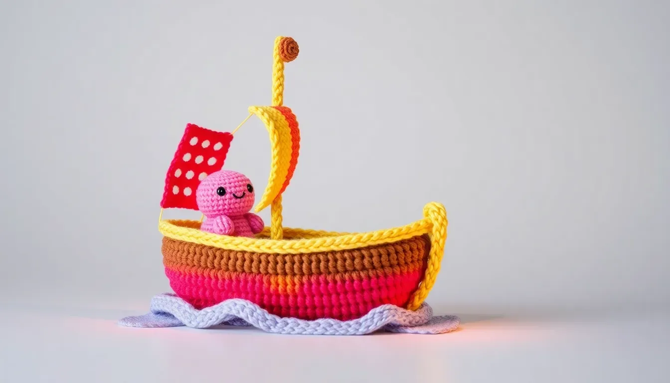 Aprende a tejer un barco amigurumi lleno de encanto y color