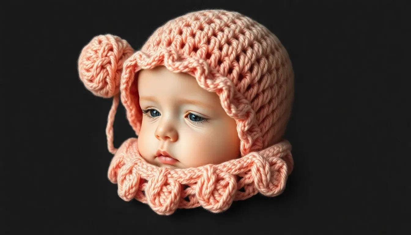 Así se teje un gorro de bebé a crochet con acabado delicado y encantador