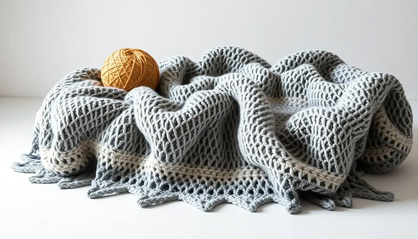 Este cojín en crochet tunecino tiene el equilibrio perfecto entre textura y elegancia