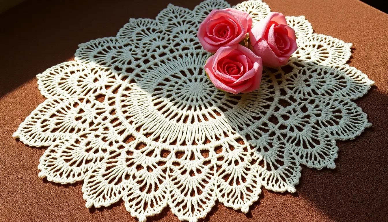 Este diseño de 12 puntas a crochet es perfecto para decorar con elegancia