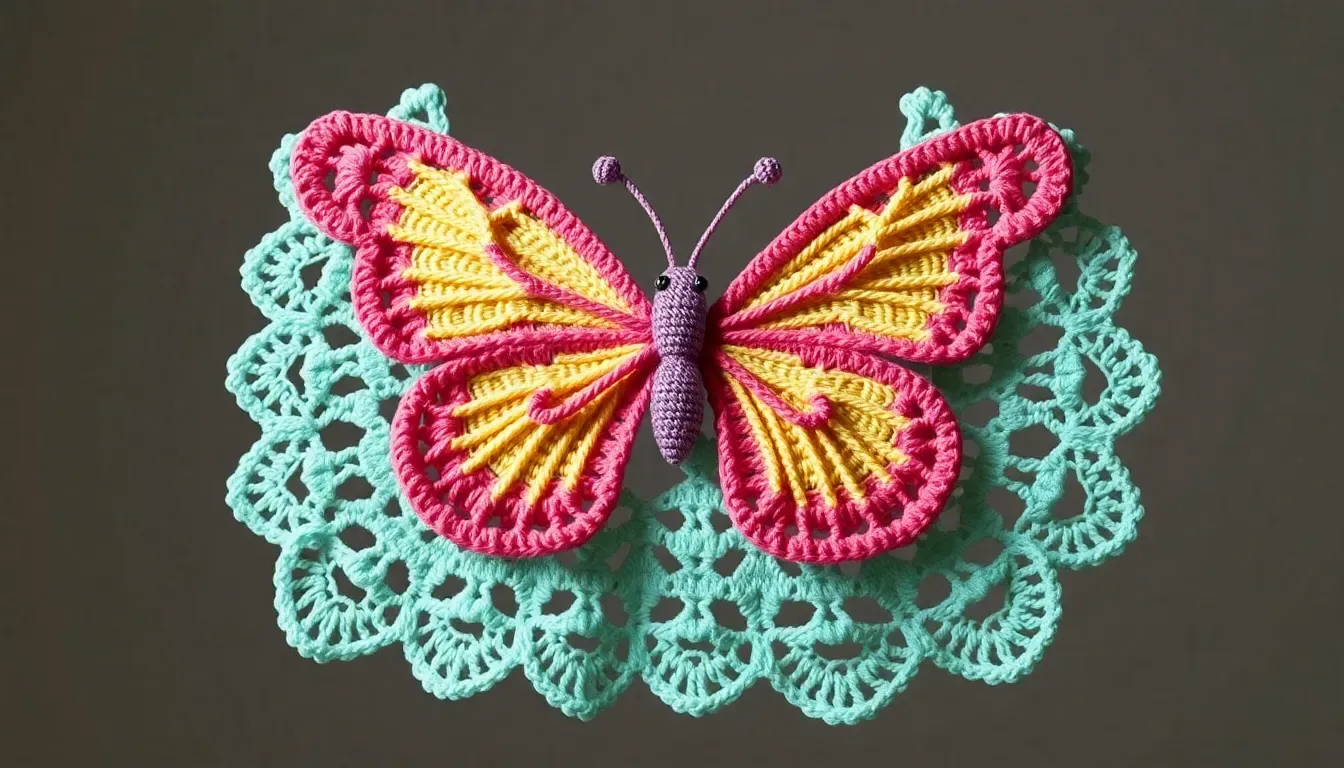 Este diseño de Top Mariposa a Crochet combina ternura, frescura y mucho encanto