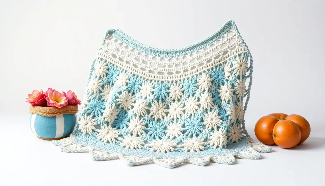 Este suéter a crochet combina comodidad, frescura y una puntada calada preciosa