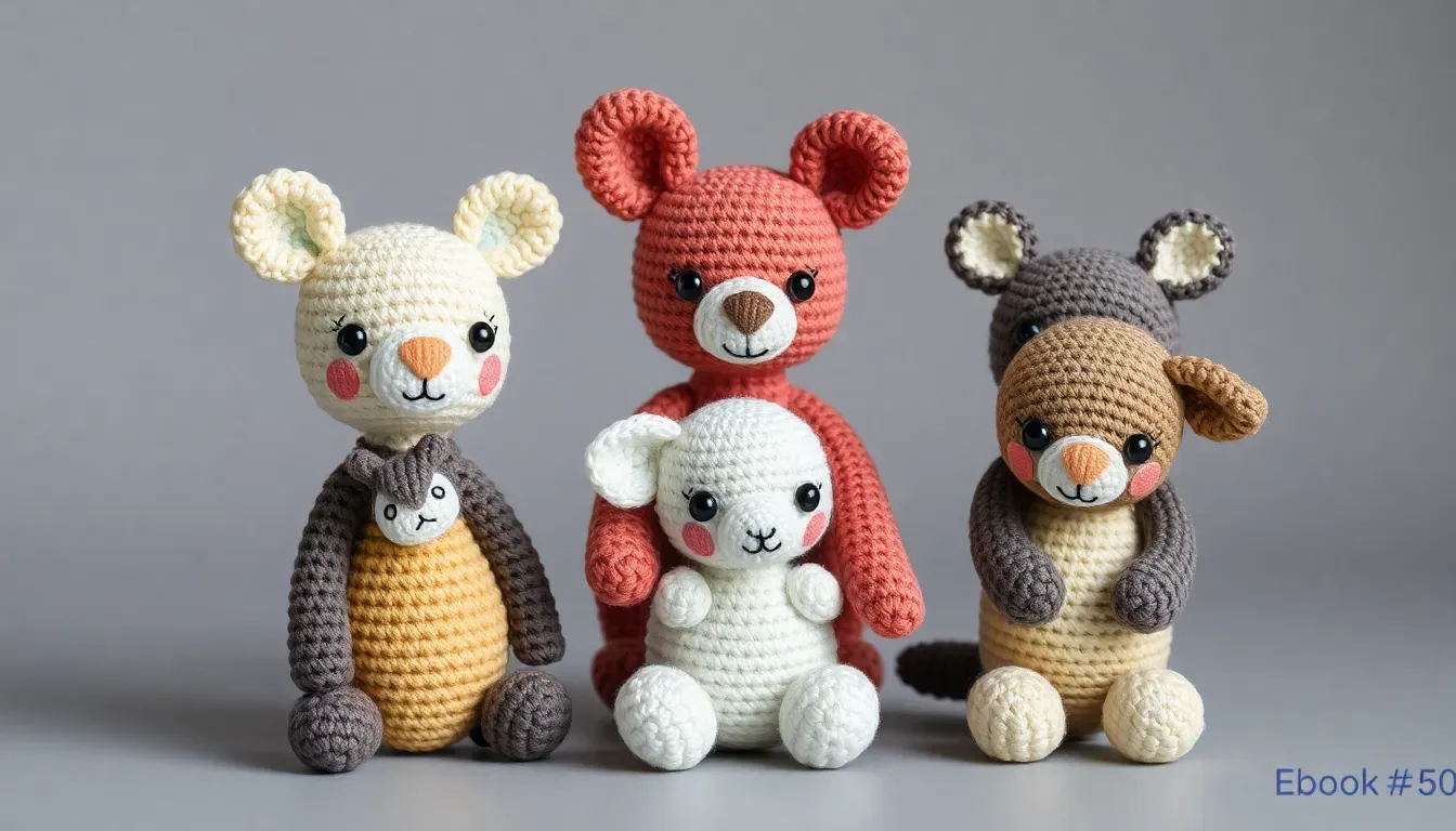 Patrones de tiernos amigurumis a crochet | Ebook No. 50