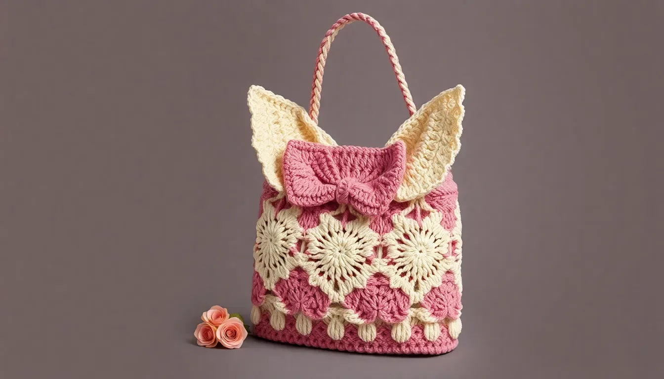 ¡Puro romance! 🎀 Teje el bolso 'La Douce Tote' a crochet con volantes y estilo vintage