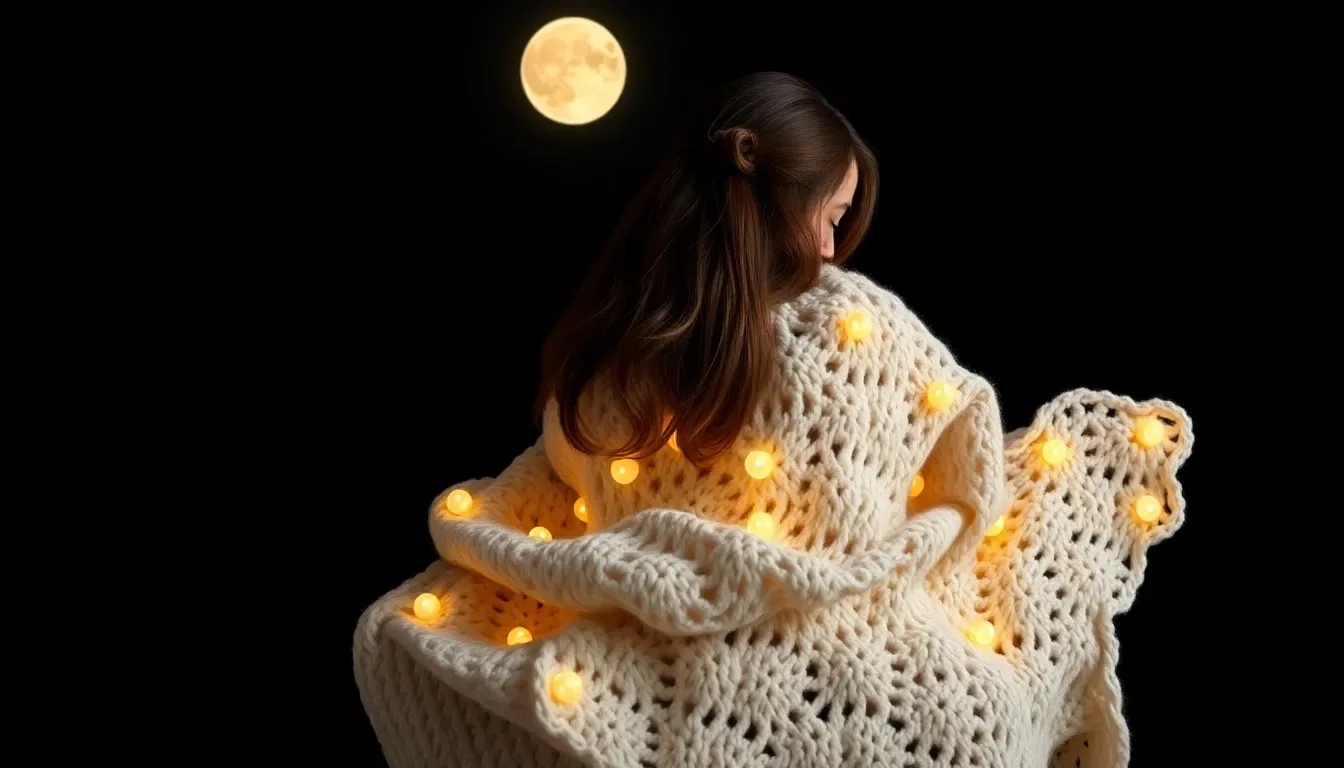 Una Bufanda Luna Llena a crochet para envolver tus días fríos con estilo artesanal
