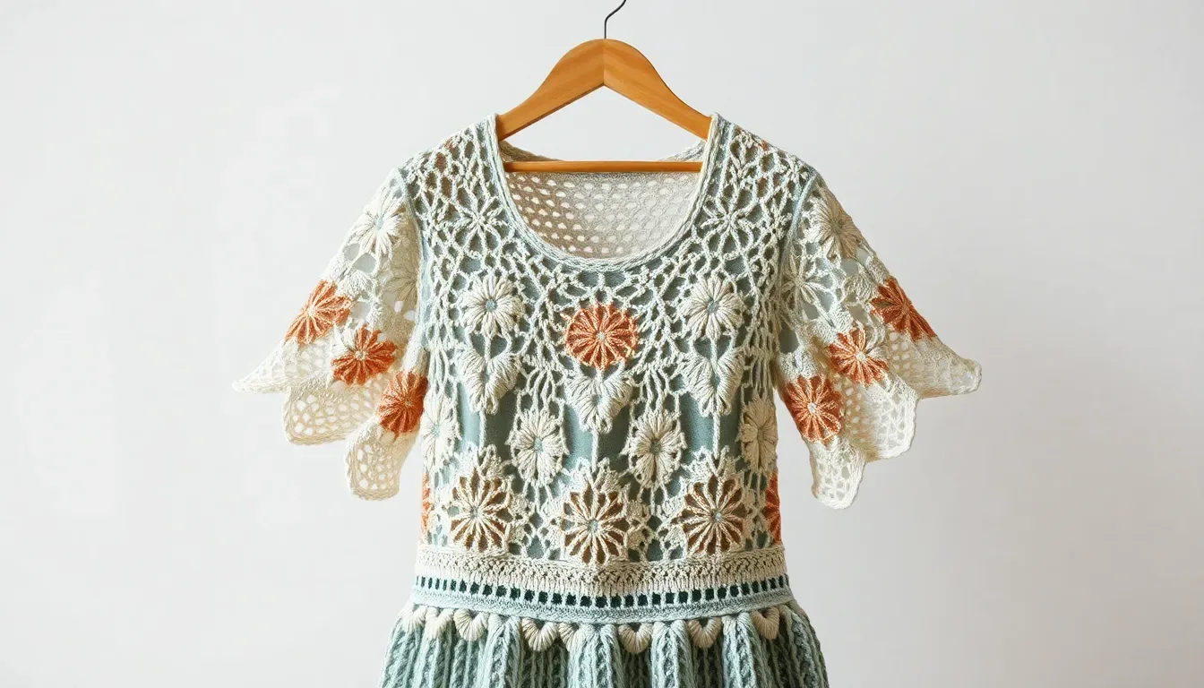 Vestido Amapola a crochet: una prenda tierna, delicada y hecha con amor